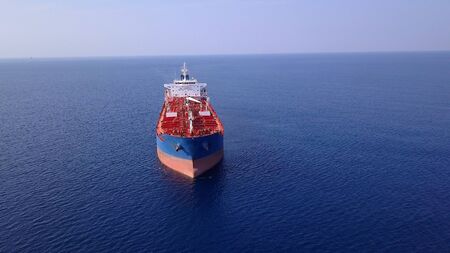 Chemical/Oil tanker ship at sea.の写真素材