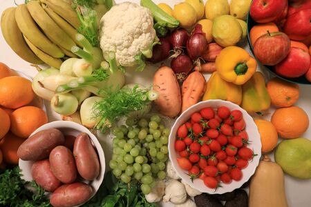 A variety of fruits and vegetablesundefinedの写真素材