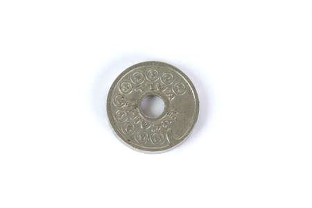 HAIFA, ISRAEL. March 20, 2021: Old Israeli tokens for public telephones.のeditorial素材
