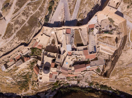 Mar Saba Greek Orthodox Monastery in Israel.の写真素材