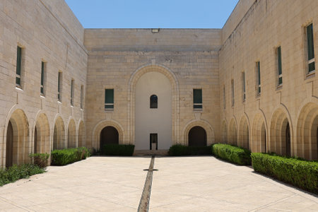 The Supreme Court of Justice building in Jerusalem, Israel.の写真素材