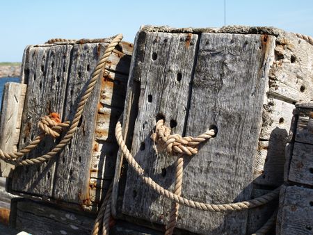 fish boxの写真素材