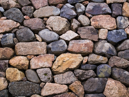 Texture of Japanese Stone Wallの写真素材