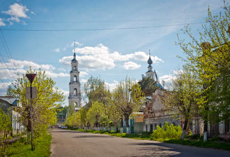 The city of Yuryevets of the Ivanovo region on a sunny summer dayの写真素材