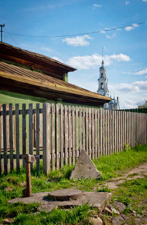 The city of Yuryevets of the Ivanovo region on a sunny summer dayの写真素材