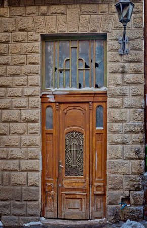 the old door of the old house of the city of Lvivのeditorial素材