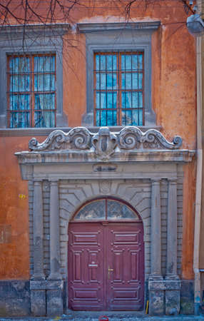 the old door of the old house of the city of Lvivのeditorial素材