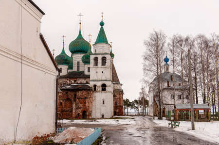 winter view of Rostov the Great, temple, monastery, Kremlinの写真素材