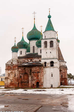 winter view of Rostov the Great, temple, monastery, Kremlinの写真素材