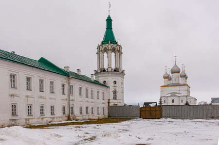 winter view of Rostov the Great, temple, monastery, Kremlinの写真素材