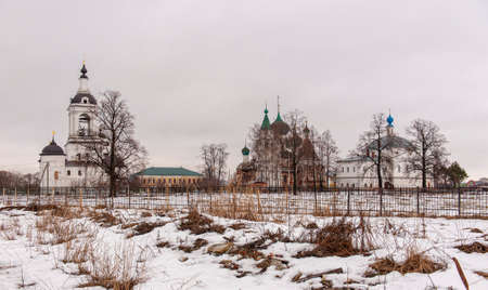 winter view of Rostov the Great, temple, monastery, Kremlinの写真素材