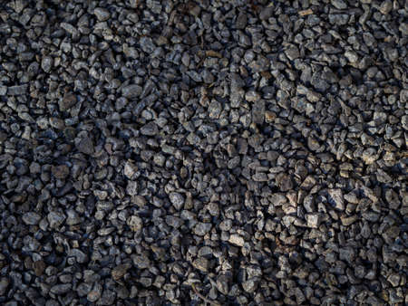 the texture of gravel on the pathの写真素材