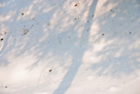 after snow in winter, China