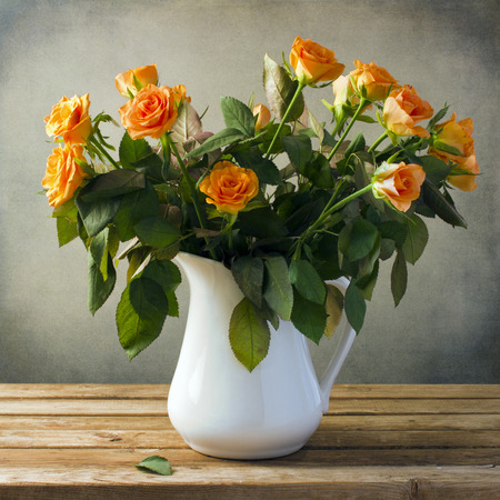 Beautiful rose flower bouquetの写真素材