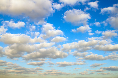 Beautiful background with blue sky and clouds