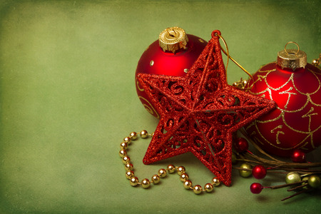 Christmas background with empty space for messageの写真素材