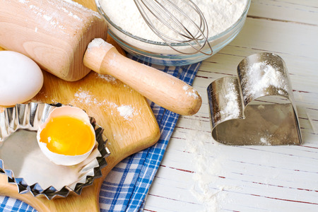 Baking cookies background