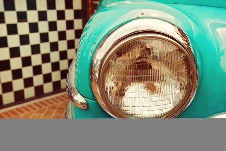 Vintage car detail close upの写真素材