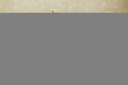 Tea cup and chalkboard on wooden table. Christmas backgroundの写真素材