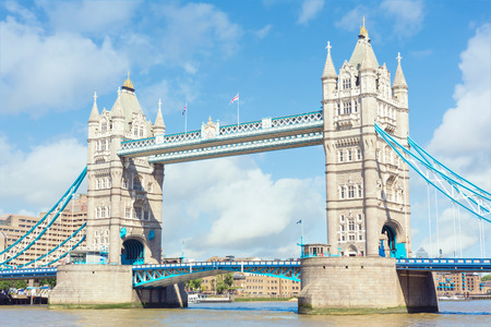Tower Bridge in London, UKの写真素材