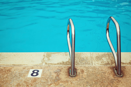 Swimming pool detail close upの写真素材