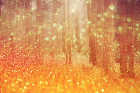 Magical dreamy bokeh backgroundの写真素材