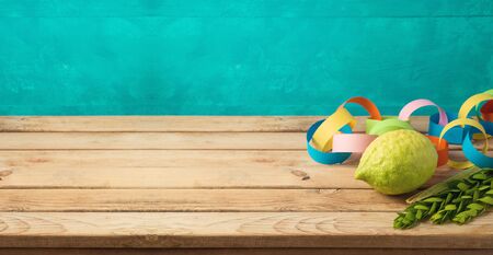 Jewish holiday Sukkot celebration background