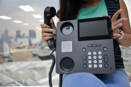 IP Phone - technology of voiceの写真素材
