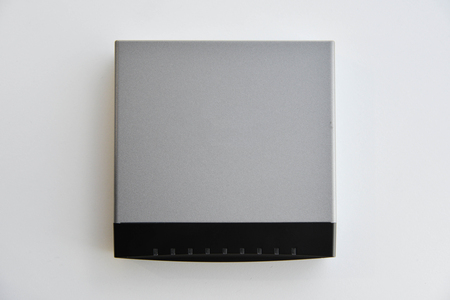 8 ports of small network switchの写真素材