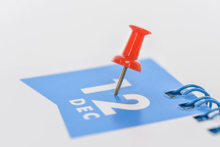 Pin on calendar of Decemberの写真素材