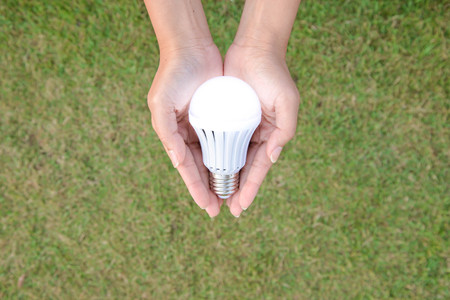 LED bulb with lighting in human - saving technology