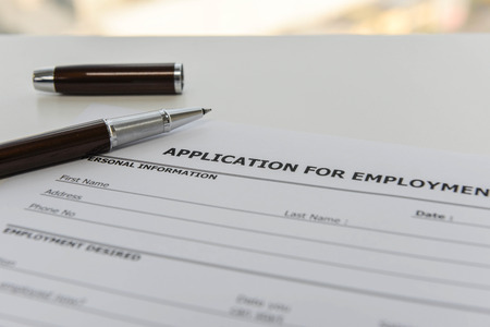 Application form to applying for a jobの写真素材
