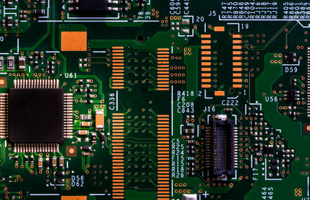 Green print electronic circuit board