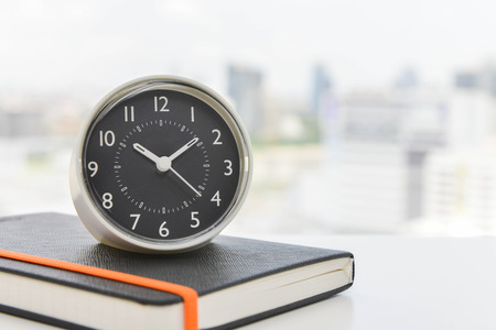 Clock is on the note book