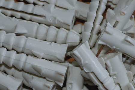Macro of plastic expansion boltの写真素材