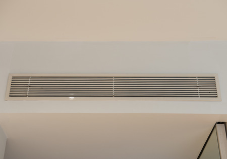 Ceiling air box in the hotel roomの写真素材