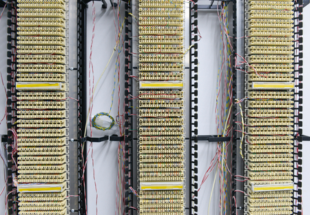 PABX telephone exchange, wires Between Circuit Board