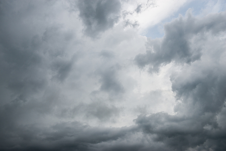 Overcast sky of coming stormの写真素材