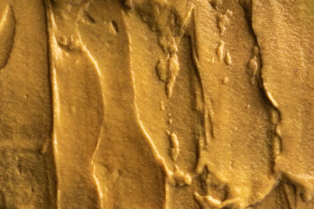 selective focus. food background. russian mustard without additives. natural hot sauce. top view,...
