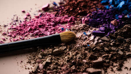 selective focus, broken eye shadow scatteredの写真素材