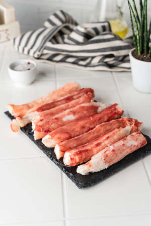 Natural crab meat without additivesの写真素材