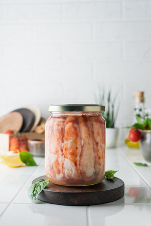Natural crab meat without additivesの写真素材