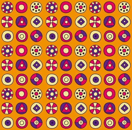 Abstract orange circles background  illustrationのイラスト素材