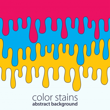 Seamless melted borders in bright colors illustrationのイラスト素材