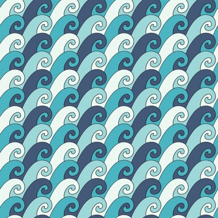 Seamless stylized color storm pattern illustrationのイラスト素材