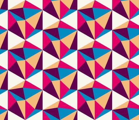 Seamless abstract color geometric pattern. Vector illustration
