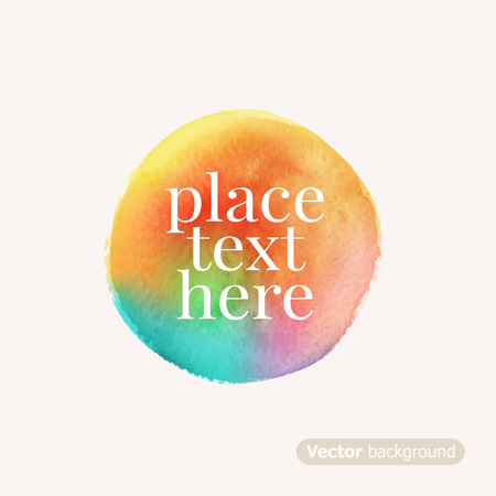 Beautiful watercolor circleのイラスト素材