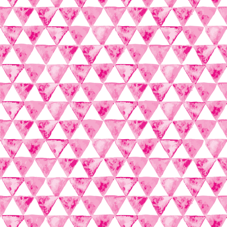 Seamless watercolor geometric patternのイラスト素材