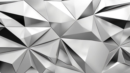 3d rendering of abstract geometric shapes in gray color, computer generated backgroundの素材