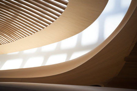 Architectural detail of a building in the form of a bookの素材